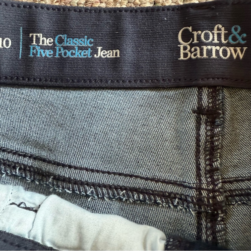 Croft & Barrow The Original Five Pocket Jean Blue Size 10 - Picture 2 of 9